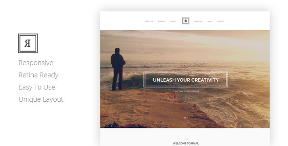 Wondrous RIVAL Creative One Page Template