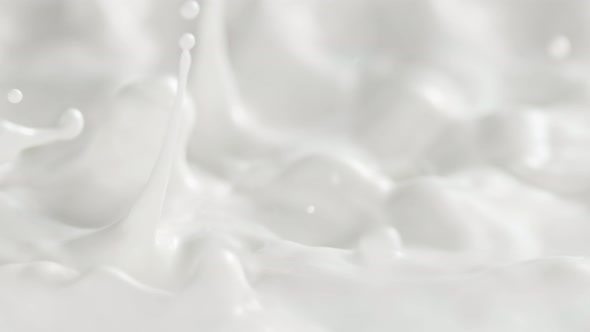 Super Slow Motion Shot of Splashing Fresh Cream at 1000Fps alt