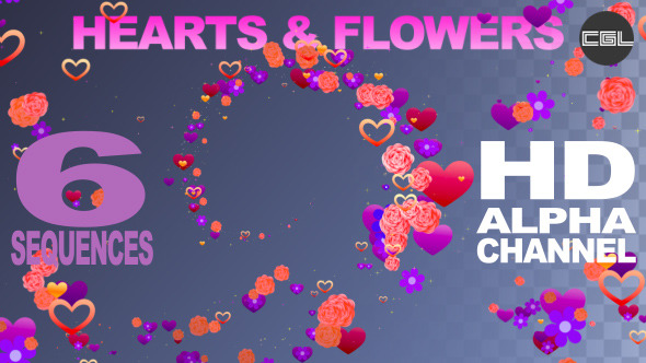 Hearts with Flowers alt