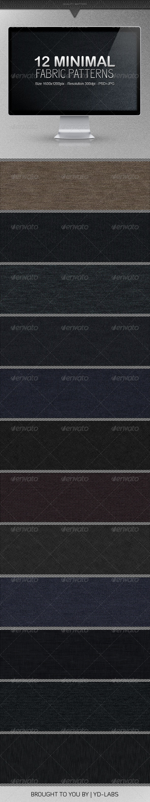 12 Minimal Fabric Patterns - Patterns Backgrounds
