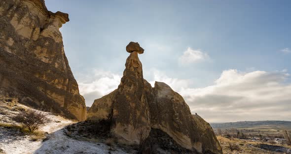 Fairy Chimneys Timelapse Cappadocia Goreme Turkey