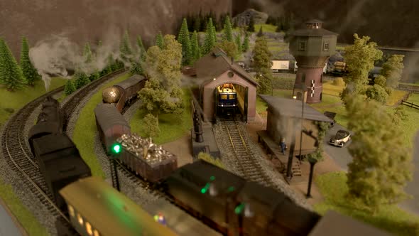 Train Station of a Miniature Train alt