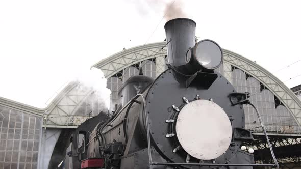 Vintage Steam Train Locomotive Locomotive Wheels alt