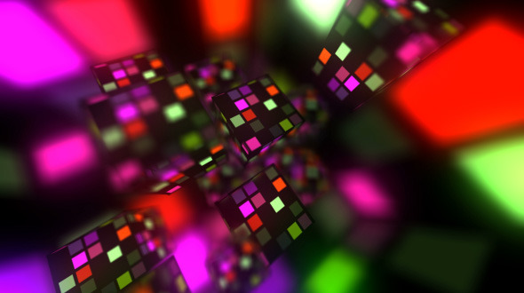 Splash Glowing Cubes