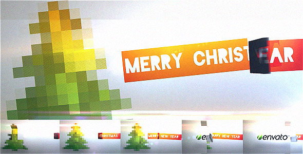 Flipping Pixel Christmas - VideoHive 780391