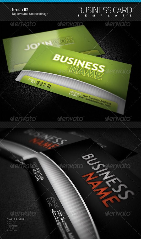 Green Business Card v2.0 - Corporate Business Cards