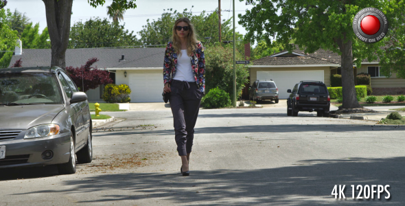Girl Walking on the Street alt