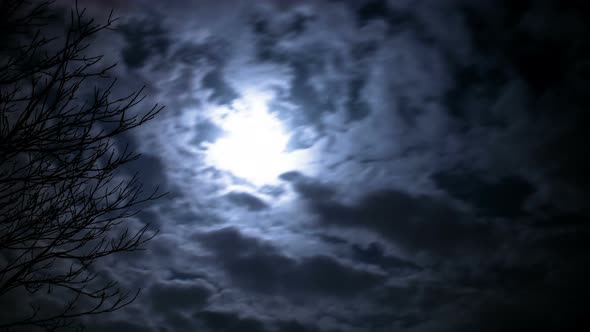 Moon Under The Clouds By Tarart Videohive