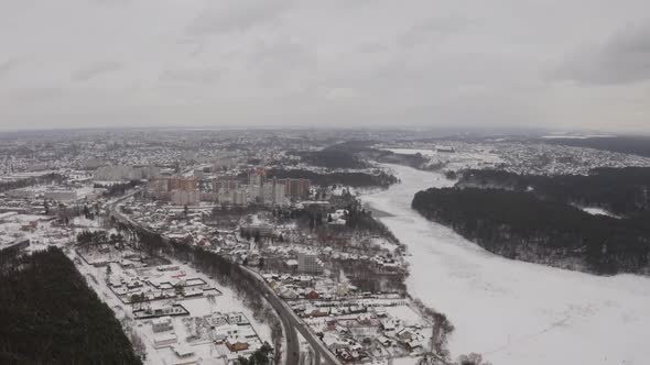 The Outskirts Of The City Of Zhytomyr Near Teterev River alt