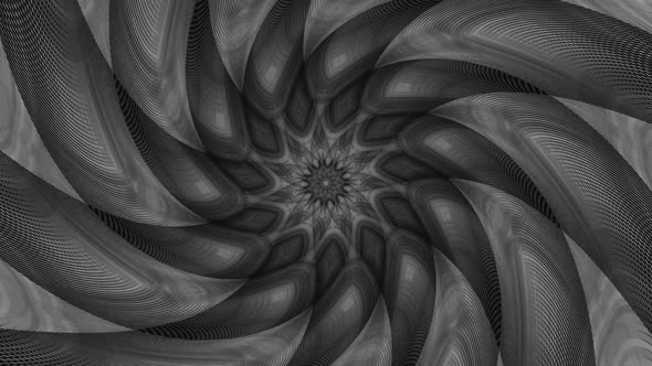 Black White Color Swirl Hypnotic Pattern Background
