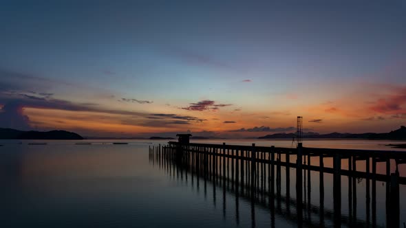 Time lapse of Majestic sunset or sunrise landscape Amazing light of nature cloudscape sky colorful alt