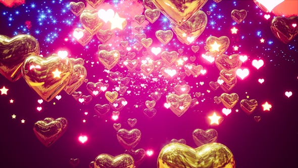 Glow Golden Hearts