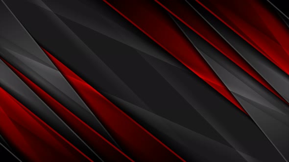 Red Black Abstract Tech Glossy Stripes