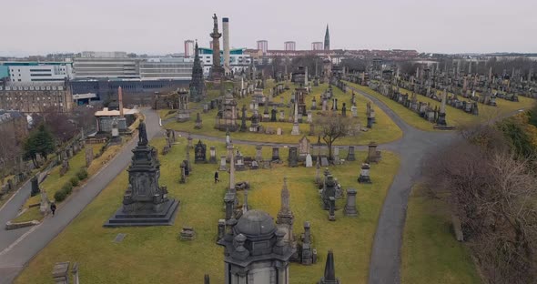 View Of Glasgow Necropolis