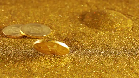 Bitcoin is Spinning on a Table of Golden Sand