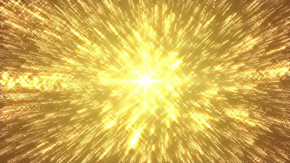 8k Explosion Of Golden Particles