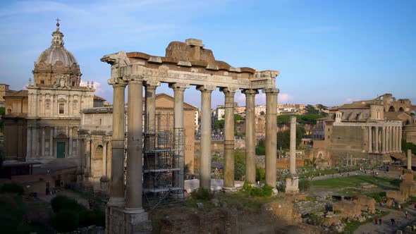 Roman Forum in Rome , Italy alt