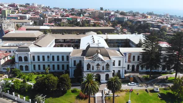 National Maritime Museum, Architecture (Valparaiso, Chile) aerial view
