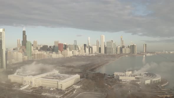 Foggy Soldier Field Home of the Chicago Bears alt