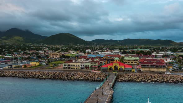 Basseterre, St. Kitts and Nevis Town Skyline , Stock Footage | VideoHive