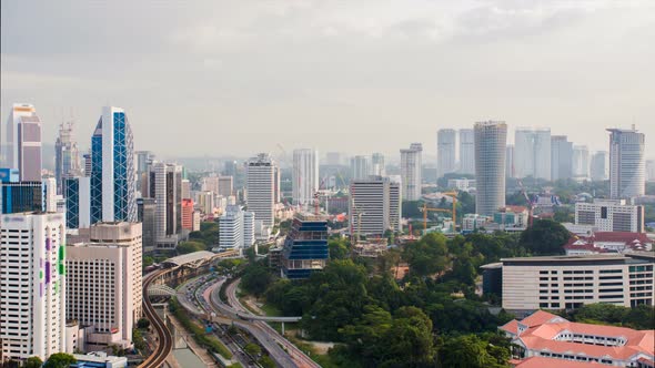Panorama of the Capital of Malaysia Kuala Lumpur alt