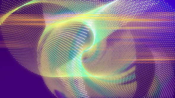 Abstract Colorful Glowing Motion Graphics Animated Background