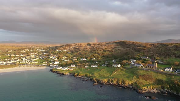 Aerial View of Portnoo in County Donegal Ireland alt