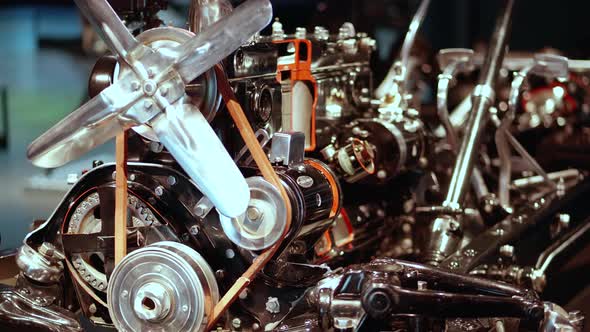 4K - Retro car engine design alt