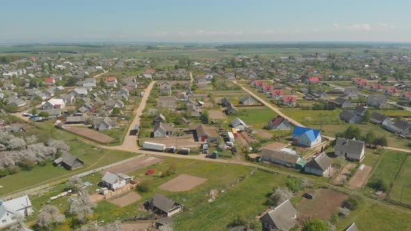 Belarusian Urban Settlement, Radun, Aerial View, Stock Footage | VideoHive