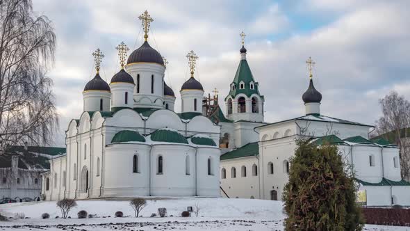 View of Spaso-Preobrazhensky monastery in Murom. Russia