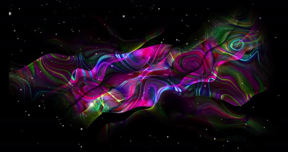 Abstract dancing colors animation.Multicolor waved background  twisted animation.