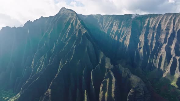 Napali Coast Helicopter View Incredible Place for Visit on Kauai Hawaii Island alt