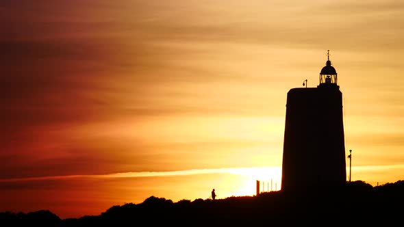 Lighthouse on Sunset Sky, Spain