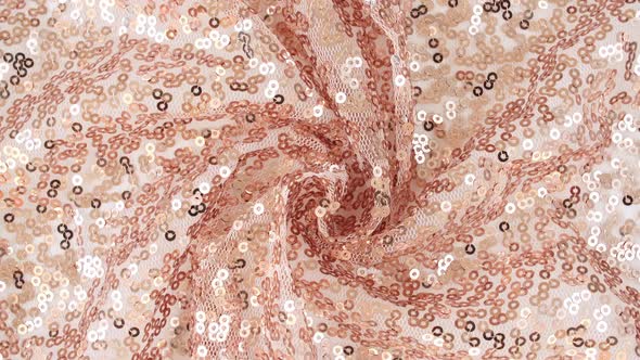 Goldpink Fabric with Sequins alt