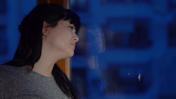 Sad angry lonely lady alt