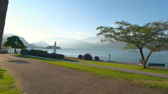 People on Bench, Lake Maggiore. alt