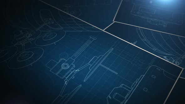 secret documents blueprints of spaceships background animation alt