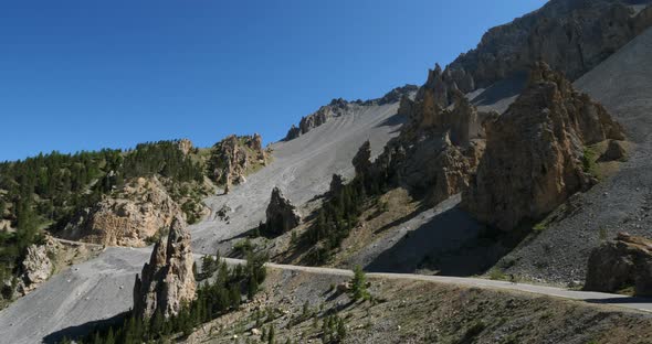 The Izoard pass, the Casse deserte, Queyras range, Hautes Alpes, France alt
