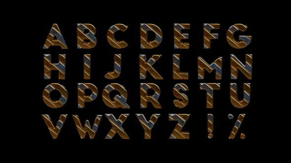 Gold and silver letters, Motion Graphics | VideoHive