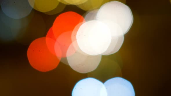 Defocused lights of traffic 4k alt