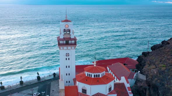 View From the Height of the Basilica and Townscape in Candelaria Near the Capital of the Island alt