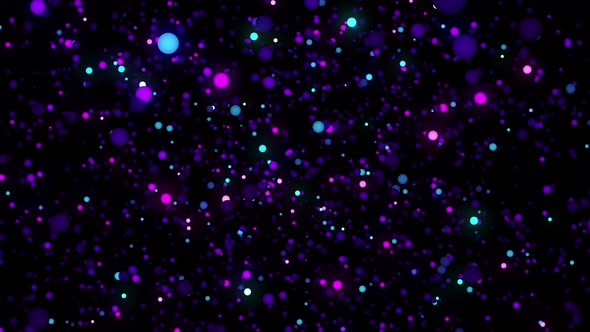 Glowing Colorful Dots  Pixels Art Neon