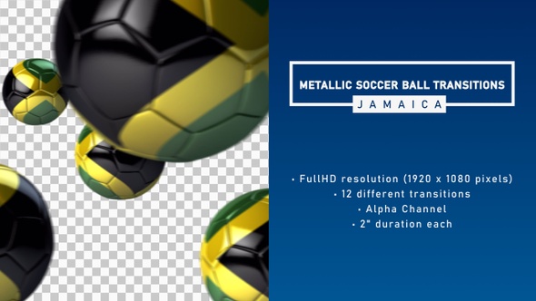 Metallic Soccer Ball Transitions - Jamaica