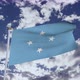 Micronesia Flag With Sky 4k - VideoHive Item for Sale