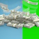 $100 Money Bills falling Down / Dollars Bundles - VideoHive Item for Sale