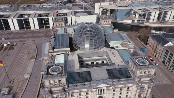 Aerial View of Berlin Reichstag
