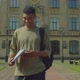 Happy Handsome African American Male College Student Going Home After Study - VideoHive Item for Sale