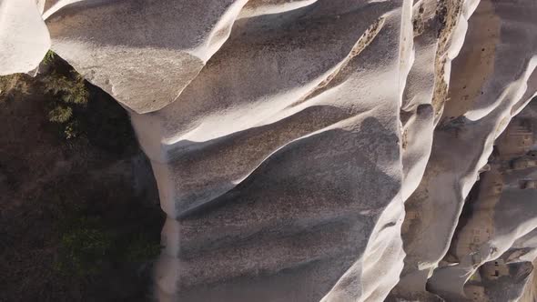 Vertical Video Cappadocia Landscape Aerial View alt