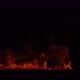 4K Loopable Fire With Embers 17 Beam With Alpha Channel - VideoHive Item for Sale