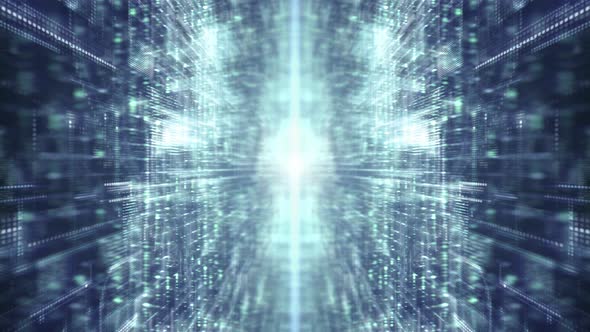 Futuristic Matrix Cyber Environment 02